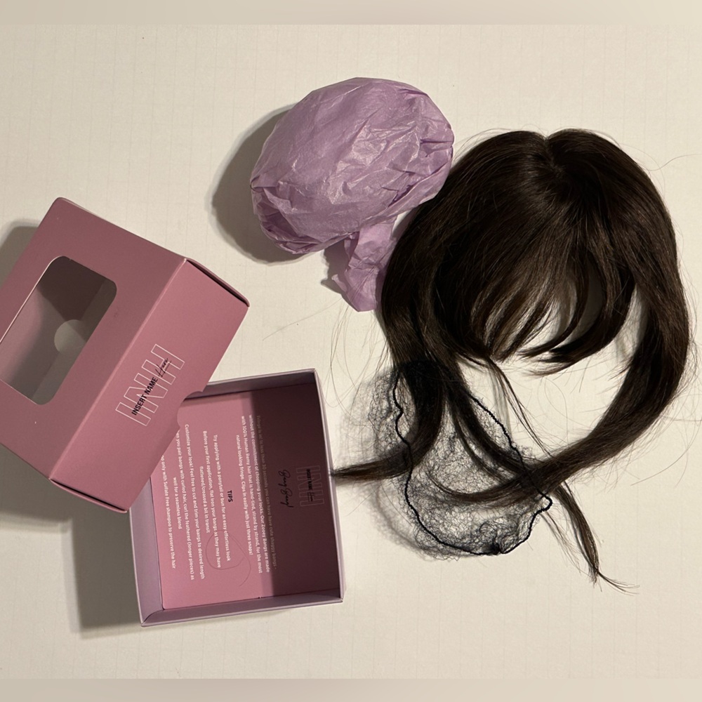 Insert Name Here Zooey Bangs in Black-Brown